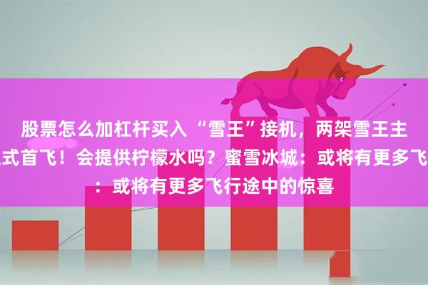 股票怎么加杠杆买入 “雪王”接机，两架雪王主题彩绘飞机正式首飞！会提供柠檬水吗？蜜雪冰城：或将有更多飞行途中的惊喜